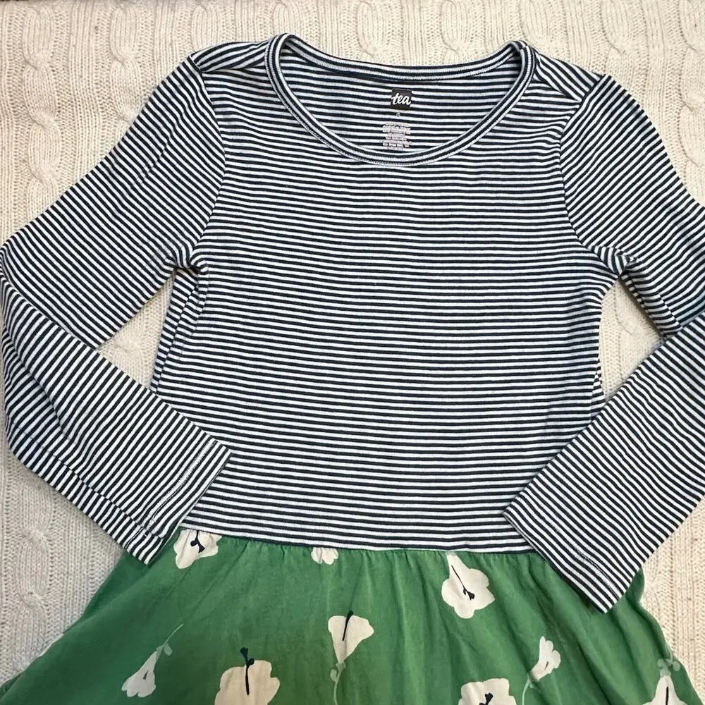 Tea Collection Long Sleeve Dress sz 6 Swing Dress
